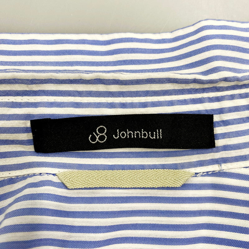 【中古品】【メンズ】 Johnbull ジョンブル L/S STRIPE SHIRT ロングスリーブ ストライプシャツ 長袖シャツ 140-240630-hi-03-izu カラー：ブルー 万代Net店