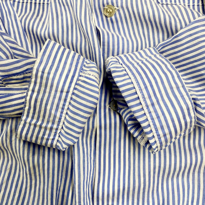 【中古品】【メンズ】 Johnbull ジョンブル L/S STRIPE SHIRT ロングスリーブ ストライプシャツ 長袖シャツ 140-240630-hi-03-izu カラー：ブルー 万代Net店