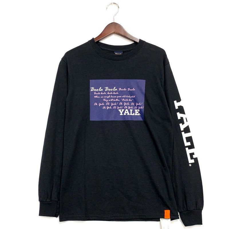 【中古品】【メンズ】  YALE UNIVERSITY×TONY TAIZ SUN イェール大学×トニータイズサン LONG SLEEVE TEE ロングスリーブTシャツ トップス 長袖 142-240905-ma-18-izu サイズ：S カラー：黒 万代Net店