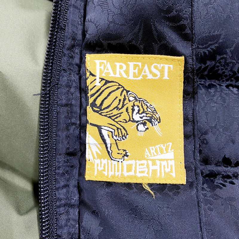 【中古品】【メンズ】  FAR EAST DOWN VEST ファーイースト リバーシブル ダウンベスト アウター 146-240626-ay-14-izu サイズ：下記参照 カラー：ブラック×カーキ 万代Net店