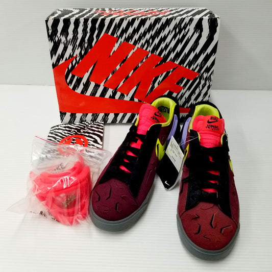 【中古美品】【メンズ】 NIKE ナイキ BLAZER LOW/ACRNM DN2067-600 ブレイザー ロー "アクロニウム" スニーカー シューズ 靴 160-240429-ay-04-izu サイズ：27.5cm カラー：NIGHT MAROON/LEMON VENOM-BLACK 万代Net店