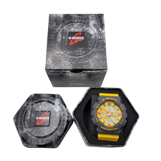 【中古美品】【メンズ/レディース】 G-SHOCK ジーショック GA-110Y-9ADR 腕時計 時計 199-260526-kh-18-izu サイズ：55 × 51.2 × 16.9 mm カラー：イエロー×グレー 万代Net店