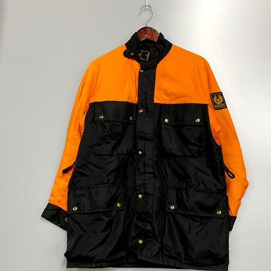 【中古品】【メンズ】  BELSTAFF 英国製 70S FORMULA 750 MOTORCYCLE JACKET ベルスタッフ フォーミュラ750 モーターサイクルジャケット ナイロンジャケット 古着 146-240506-mk-05-izu カラー：ブラック/オレンジ 万代Net店