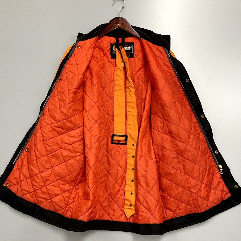 【中古品】【メンズ】  BELSTAFF 英国製 70S FORMULA 750 MOTORCYCLE JACKET ベルスタッフ フォーミュラ750 モーターサイクルジャケット ナイロンジャケット 古着 146-240506-mk-05-izu カラー：ブラック/オレンジ 万代Net店