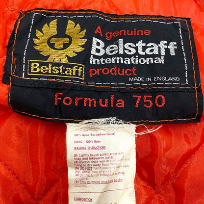 【中古品】【メンズ】  BELSTAFF 英国製 70S FORMULA 750 MOTORCYCLE JACKET ベルスタッフ フォーミュラ750 モーターサイクルジャケット ナイロンジャケット 古着 146-240506-mk-05-izu カラー：ブラック/オレンジ 万代Net店