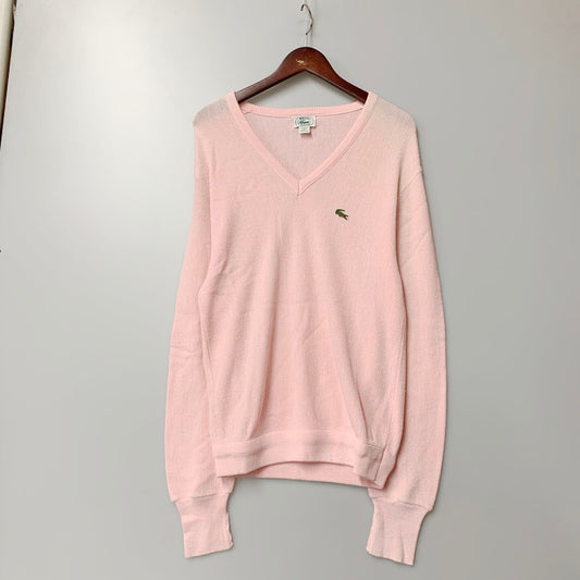 【中古品】【メンズ】  IZOD LACOSTE 90’S Knit Sweater USA製 アイゾッド ラコステ ニット セーター トップス 146-240412-ay-06-izu サイズ：M カラー：ピンク 万代Net店