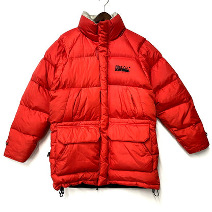 【中古品】【メンズ】 FIRST DOWN ファーストダウン 6FT-900 ビッグサイズ ダウンジャケット アウター 長袖 144-250419-ma-10-izu サイズ：S カラー：RED 万代Net店