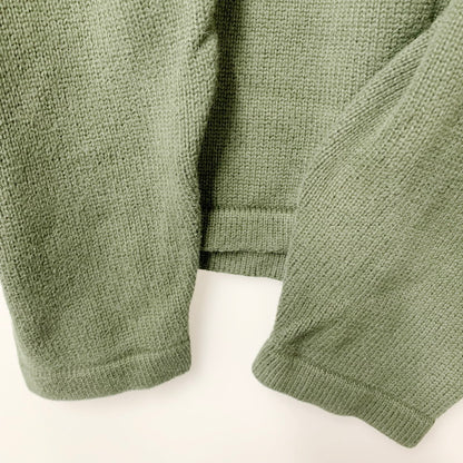 【中古品】【メンズ】 NAUTICA ノーティカ COTTON KNIT コットンニット セーター 刺繍 トップス 146-240412-ay-03-izu サイズ：L カラー：グリーン 万代Net店