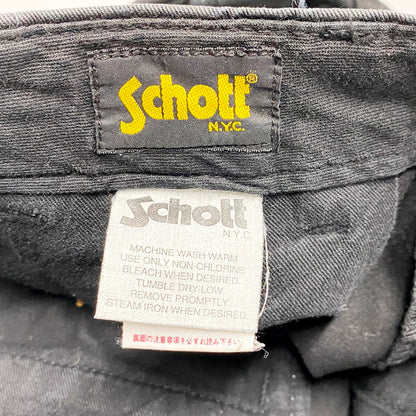 【中古品】【メンズ】 schott ショット Lot.5670 ハーフパンツ ショート ショーツ ズボン ボトムス 156-240709-ay-34-izu サイズ：28 カラー：ブラック 万代Net店