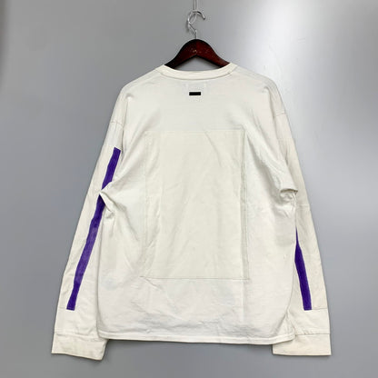 【中古品】【メンズ】  STEIN OVERSIZED L/S TEE ST115 シュタイン オーバーサイズTシャツ ロングシャツ 長袖 トップス 140-240530-ay-03-izu サイズ：M カラー：ホワイト 万代Net店