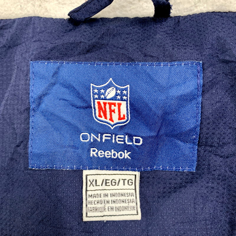 【中古品】【メンズ】 Reebok リーボック NFL COWBOYS カウボーイズ ジャケット アウター 古着 146-240421-mk-11-izu サイズ：XL カラー：ネイビー 万代Net店