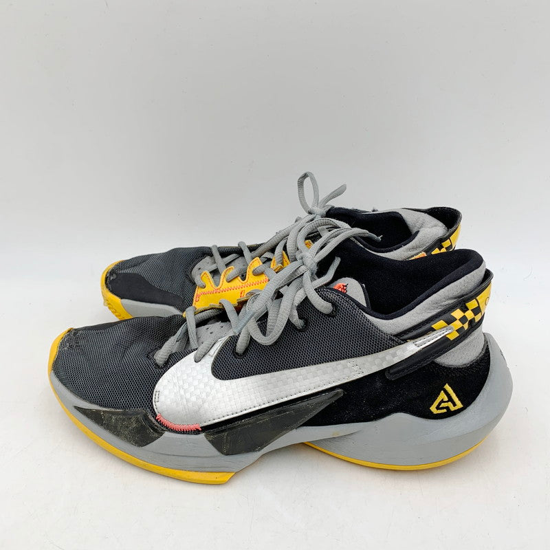 【中古品】【メンズ】 NIKE ナイキ ZOOM FREAK 2 CK5424-006 ナイキ バスケットボール ズーム フリーク 2 スニーカー シューズ 靴 160-240407-mk-05-izu サイズ：US9 カラー：BLACK/METALLIC SILVER-PARTICLE GREY 万代Net店