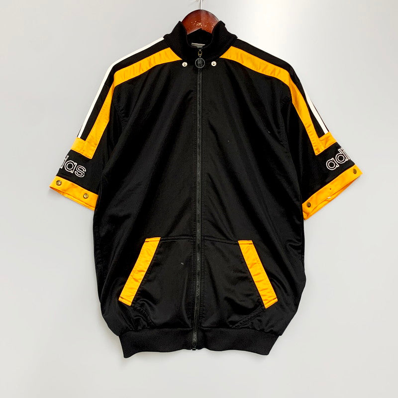 【中古品】【メンズ】 adidas アディダス 90's S/S TRACK JACKET 90年代 ショートスリーブトラックジャケット ジャージ  146-240526-hi-33-izu カラー：ブラック 万代Net店