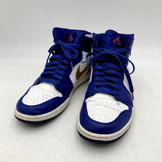 【中古品】【メンズ】 NIKE ナイキ AIR JORDAN 1 RETRO HIGH 332550-406 エアジョーダン 1 レトロ ハイ スニーカー シューズ 靴 160-240413-ay-03-izu サイズ：28cm カラー：DEEP ROYAL BLUE/METALLIC GOLD 万代Net店