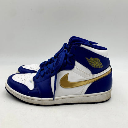 【中古品】【メンズ】 NIKE ナイキ AIR JORDAN 1 RETRO HIGH 332550-406 エアジョーダン 1 レトロ ハイ スニーカー シューズ 靴 160-240413-ay-03-izu サイズ：28cm カラー：DEEP ROYAL BLUE/METALLIC GOLD 万代Net店