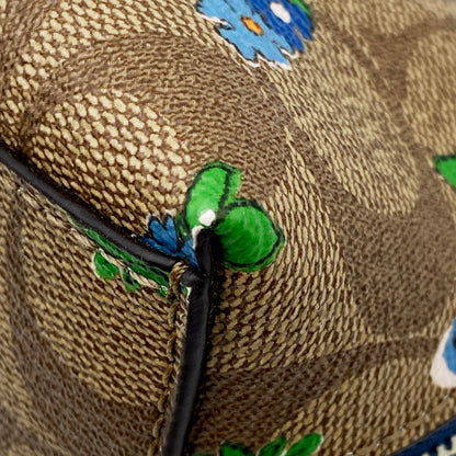 【中古品】【レディース】 COACH コーチ シグネチャー フラワーポーチ F58696 小物入れ メイクポーチ 180-240630-hi-28-izu カラー：ベージュ 万代Net店