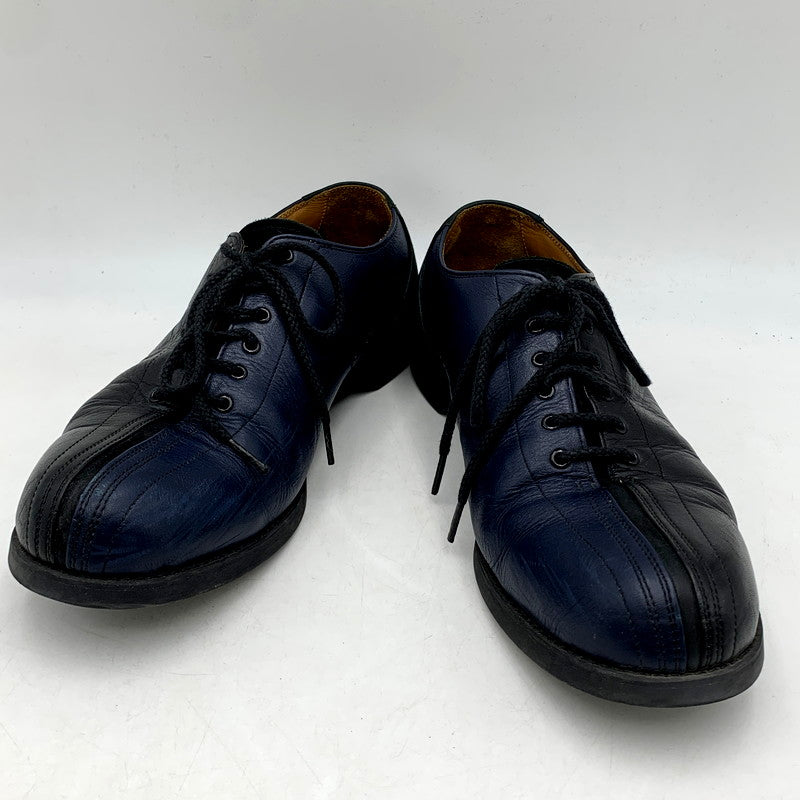 【中古品】【メンズ】  TUITACI 朔 7 to 10 PINS SHOES ツイタチ レザーシューズ ボウリングシューズ 靴 164-240428-mk-32-izu サイズ：9 カラー：ネイビー/ブラック 万代Net店