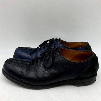 【中古品】【メンズ】  TUITACI 朔 7 to 10 PINS SHOES ツイタチ レザーシューズ ボウリングシューズ 靴 164-240428-mk-32-izu サイズ：9 カラー：ネイビー/ブラック 万代Net店