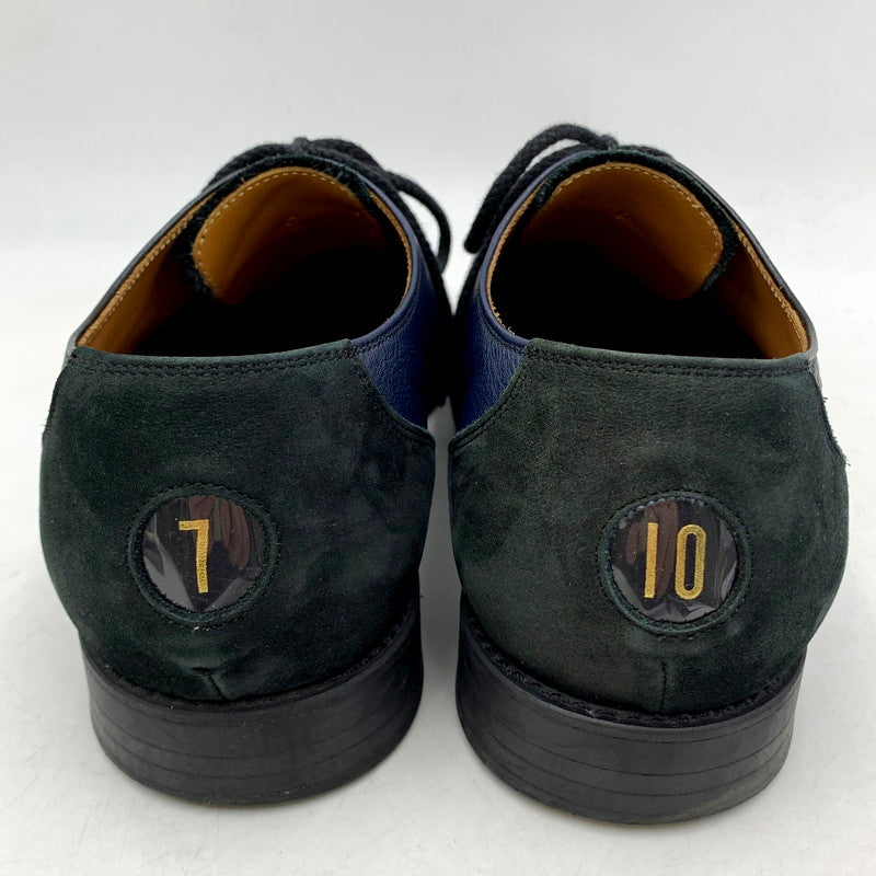 【中古品】【メンズ】  TUITACI 朔 7 to 10 PINS SHOES ツイタチ レザーシューズ ボウリングシューズ 靴 164-240428-mk-32-izu サイズ：9 カラー：ネイビー/ブラック 万代Net店