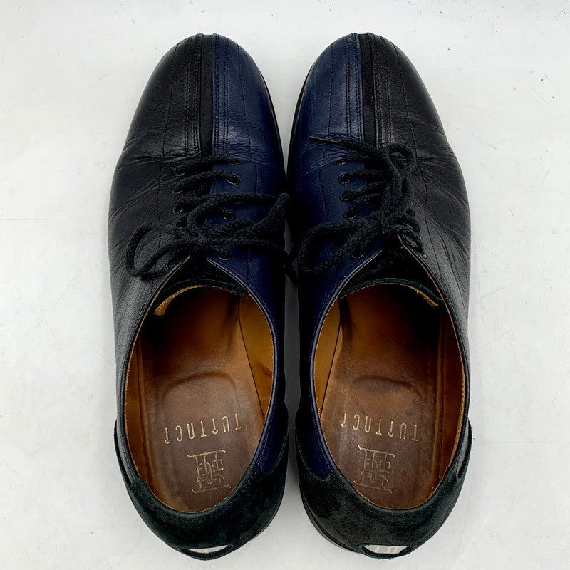 【中古品】【メンズ】  TUITACI 朔 7 to 10 PINS SHOES ツイタチ レザーシューズ ボウリングシューズ 靴 164-240428-mk-32-izu サイズ：9 カラー：ネイビー/ブラック 万代Net店