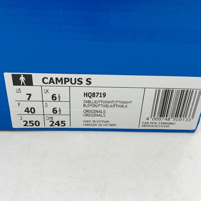 【中古品】【メンズ】 adidas アディダス CAMPUS S HQ8719 キャンパス シュプリーム スニーカー シューズ 靴 161-240420-mk-18-izu サイズ：25cm カラー：DARK BLUE/FOOTWEAR WHITE 万代Net店