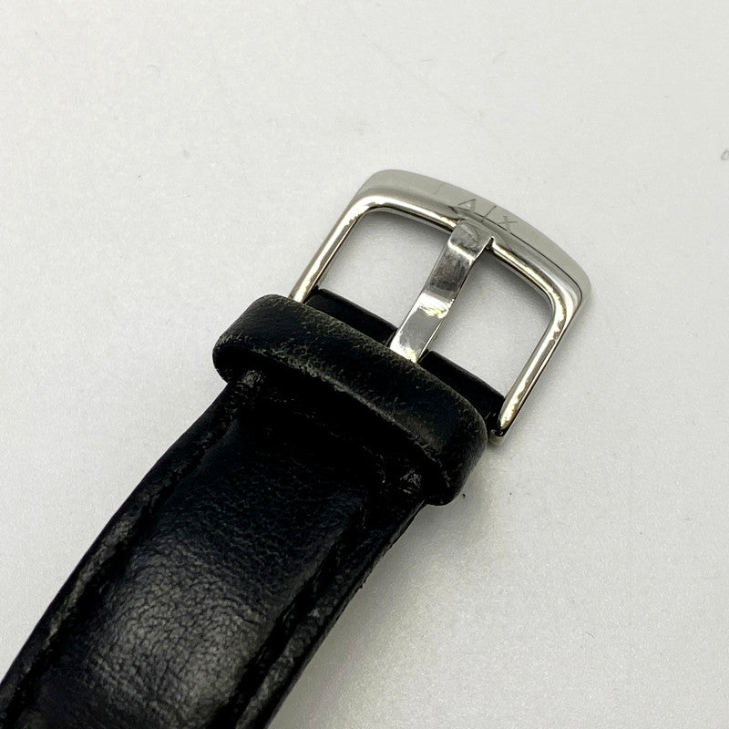 【中古品】【メンズ/レディース】 ARMANI EXCHANGE アルマーニエクスチェンジ リストウォッチ 時計 腕時計 198-240709-ay-28-izu カラー：ブラック×シルバー 万代Net店