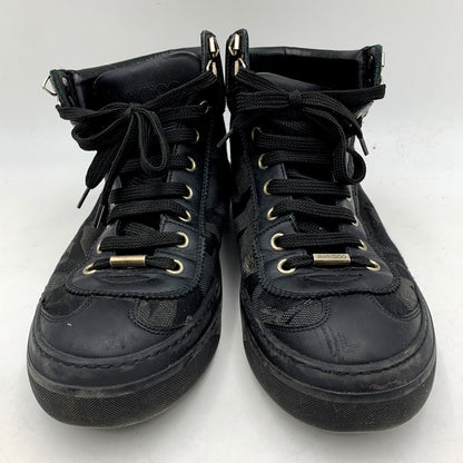 【中古品】【メンズ】 JIMMY CHOO ジミーチュウ 迷彩 スニーカー シューズ 靴 162-240420-mk-20-izu サイズ：40 1/2 カラー：ブラック 万代Net店