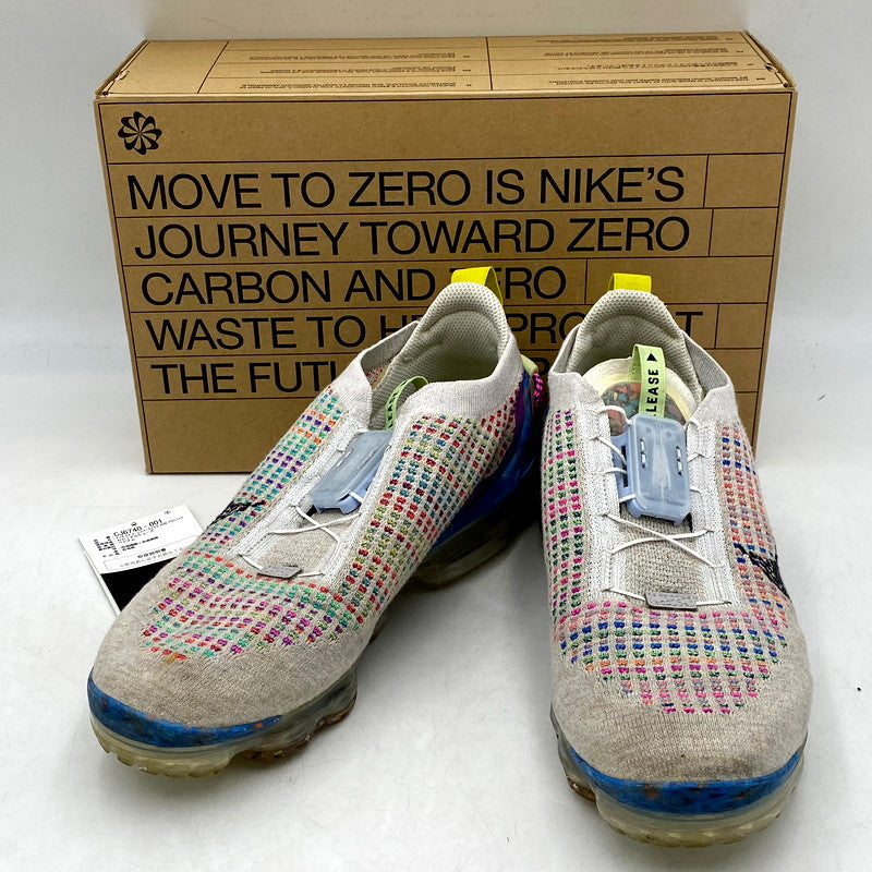 【中古品】【メンズ】 NIKE ナイキ AIR VAPORMAX 2020 FLYKNIT CJ6740-001 エア ヴェイパーマックス 2020 フライニット スニーカー シューズ 靴 160-240427-mk-09-izu サイズ：27cm カラー：PURE PLATINUM/BLACK-MULTI 万代Net店