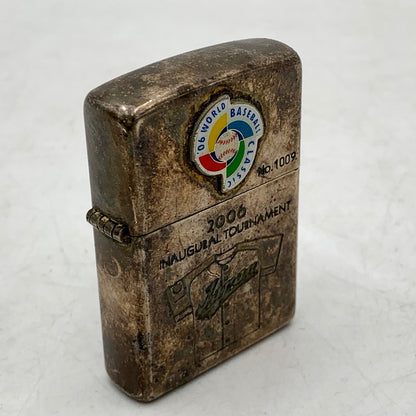 【中古品】【メンズ/レディース】 ZIPPO ジッポ 2006 WORLD BASEBALL CLASSIC ワールド・ベースボール・クラシック 記念 オイルライター 喫煙具  206-240506-hi-06-izu カラー：シルバー 万代Net店