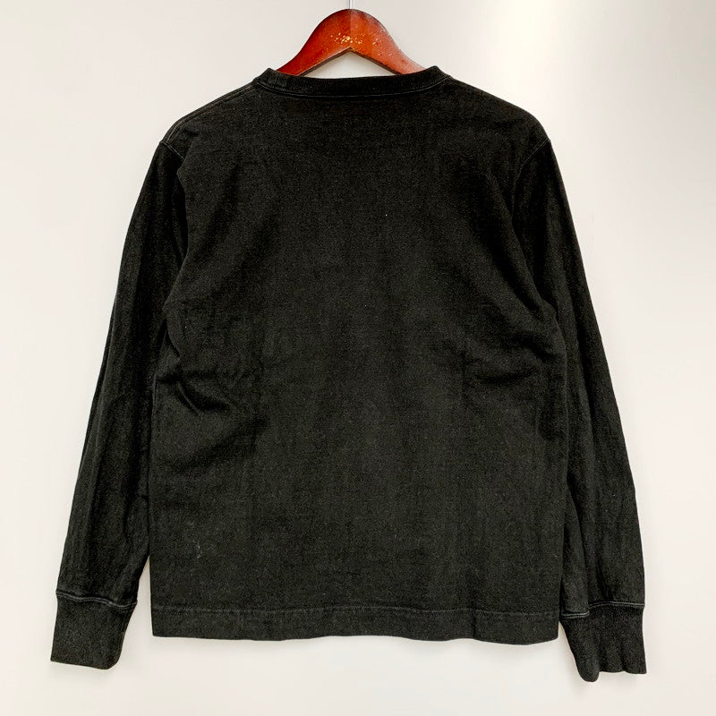 【中古品】【メンズ】 snowpeak スノーピーク HEAVY COTTON L/S T-SHIRT SW-21AU401 ヘビーコットン ロングスリーブ Tシャツ 長袖 トップス 144-240607-ay-29-izu サイズ：S カラー：ブラック 万代Net店