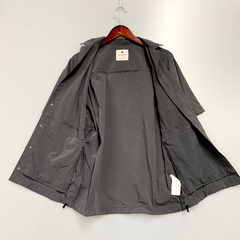 【中古品】【メンズ】 snowpeak スノーピーク BREATHABLE QUICK DRY SHIRT SH-23SU001 ブリーザブル クイック ドライ シャツ 半袖 シャツ トップス 144-240609-mk-28-izu サイズ：M カラー：グレー 万代Net店