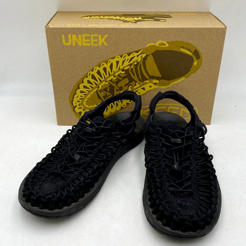 【中古品】【メンズ】 KEEN キーン UNEEK MONO PACK 1014097 ユニークモノパック 靴 シューズ サンダル スポサン アウトドア 164-240428-mk-25-izu サイズ：28.5cm カラー：ブラック 万代Net店