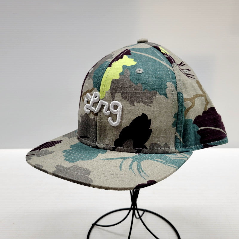 【中古品】【メンズ/レディース】 NEW ERA ニューエラ HUF ハフ ベースボールキャップ カモ柄 刺繍 帽子 服飾雑貨 185-240709-ay-08-izu サイズ：F カラー：マルチカラー 万代Net店