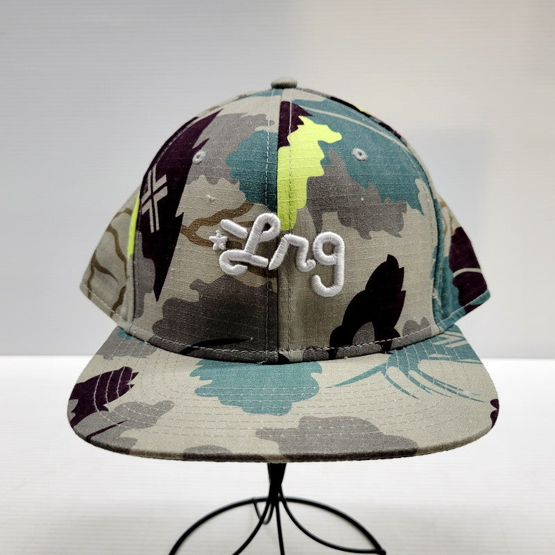 【中古品】【メンズ/レディース】 NEW ERA ニューエラ HUF ハフ ベースボールキャップ カモ柄 刺繍 帽子 服飾雑貨 185-240709-ay-08-izu サイズ：F カラー：マルチカラー 万代Net店