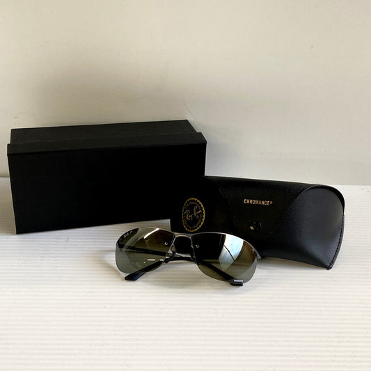 【中古品】【メンズ】 Ray-Ban レイバン RB3542 サングラス アイウェア 203-240503-mk-48-izu サイズ：63ロ15 125 カラー：ブラックメタル 万代Net店