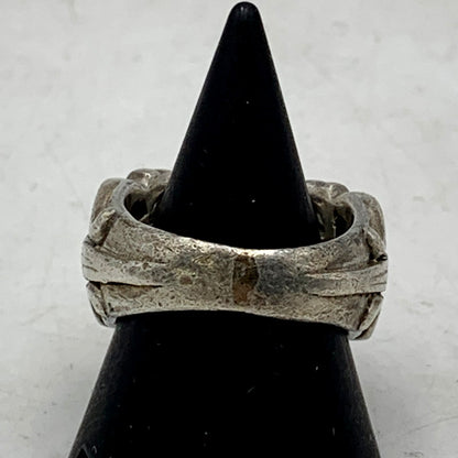 【中古品】【メンズ】  USED SILVER 925 RING シルバー925 リング アクセサリー 192-240506-hi-10-izu サイズ：実寸 約18号 カラー：シルバー 万代Net店