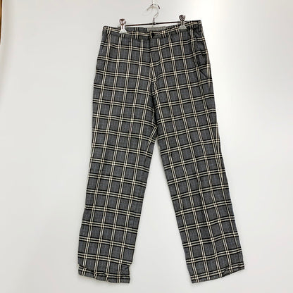 【中古品】【メンズ】  BURBERRY CLASSICS バーバリー クラシック ウールチェックパンツ ズボンボトムス 152-240611-ay-15-izu サイズ：79 カラー：グレー 万代Net店