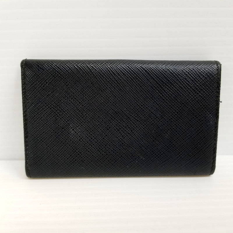 【中古品】【メンズ】 PRADA プラダ サフィアーノレザー 6連キーケース 181-240507-mk-03-izu カラー：ブラック 万代Net店