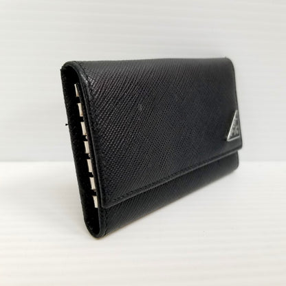 【中古品】【メンズ】 PRADA プラダ サフィアーノレザー 6連キーケース 181-240507-mk-03-izu カラー：ブラック 万代Net店