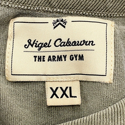 【中古品】【メンズ】 Nigel Cabourn ナイジェルケーボン 8044-21-21000 イギリス軍アーミーTシャツ 半袖Tシャツ トップス 141-240507-mk-46-izu サイズ：XXL カラー：カーキ 万代Net店