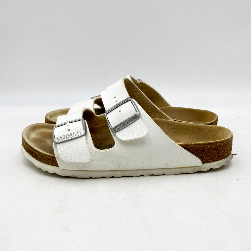 【中古品】【メンズ】 BIRKENSTOCK ビルケンシュトック ARIZONA 0051731 アリゾナ コンフォートサンダル スライドサンダル ストラップサンダル 164-240514-mk-23-izu サイズ：38 カラー：ホワイト 万代Net店