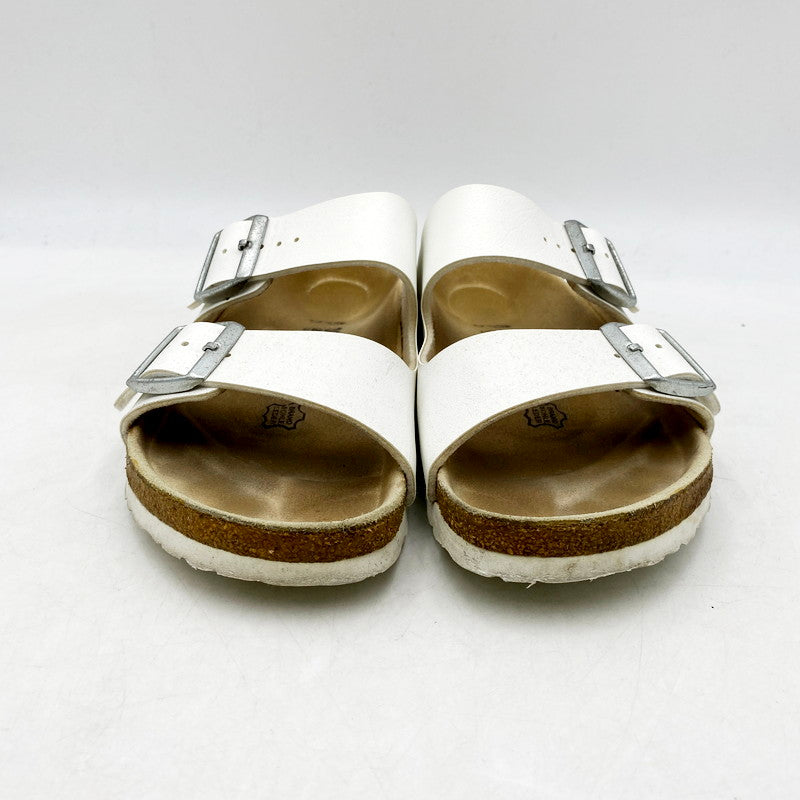 【中古品】【メンズ】 BIRKENSTOCK ビルケンシュトック ARIZONA 0051731 アリゾナ コンフォートサンダル スライドサンダル ストラップサンダル 164-240514-mk-23-izu サイズ：38 カラー：ホワイト 万代Net店