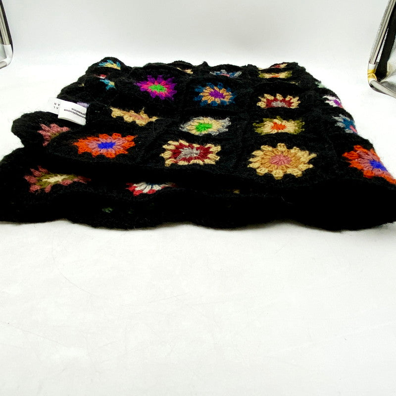 【中古品】【レディース】 niche. ニッチ CROCHET STOLE クロシェストール フラワーモチーフ 服飾小物 187-240519-hi-27-izu カラー：ブラック 万代Net店