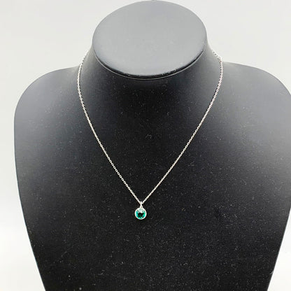 【中古美品】【レディース】 SWAROVSKI スワロフスキー BIRTHSTONE PENDANT ネックレス ペンダント アクセサリー 182-240514-mk-32-izu カラー：グリーン 万代Net店