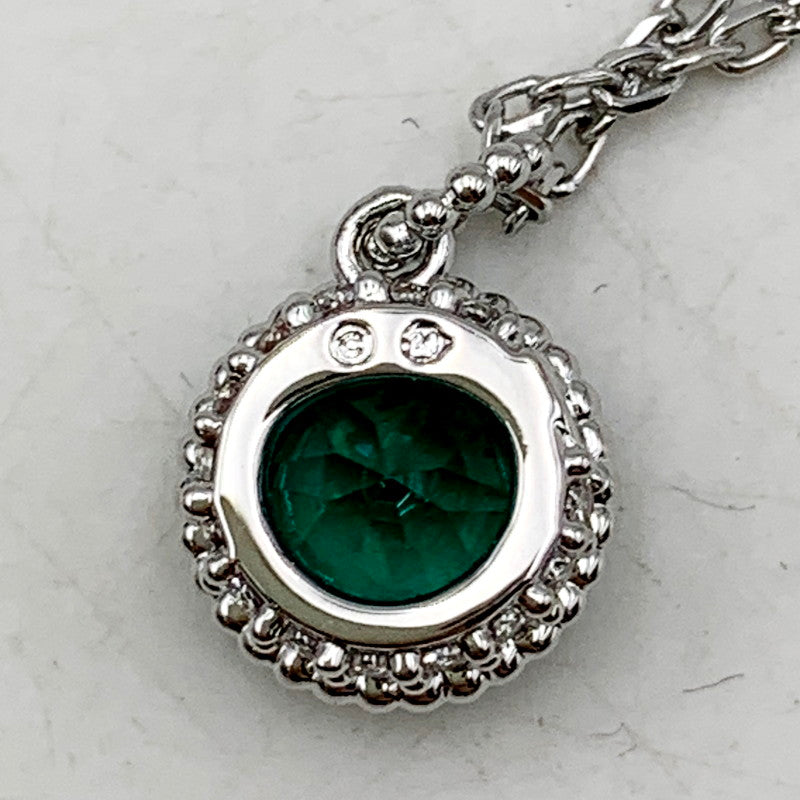 【中古美品】【レディース】 SWAROVSKI スワロフスキー BIRTHSTONE PENDANT ネックレス ペンダント アクセサリー 182-240514-mk-32-izu カラー：グリーン 万代Net店