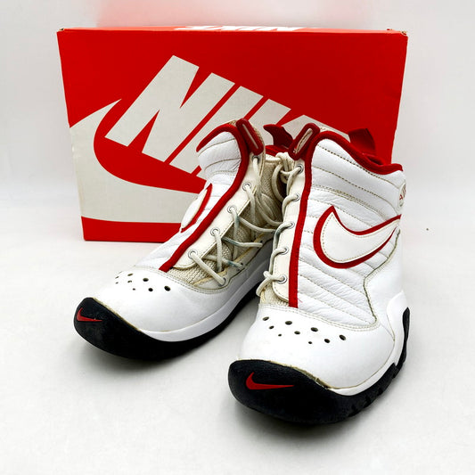 【中古品】【メンズ】 NIKE ナイキ AIR SHAKE NDESTRUKT 880869-100 エアシェイク インデストラクト スニーカー シューズ 靴  160-240513-mk-18-izu サイズ：26.5cm カラー：WHITE/WHITE-BLACK-RED 万代Net店