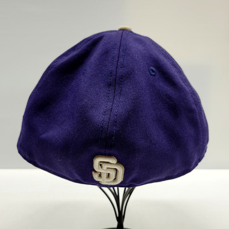 【中古品】【メンズ/レディース】 NEW ERA ニューエラ SAN DIEGO サンディエゴ ロゴ キャップ 刺繍 帽子 服飾雑貨 185-240709-ay-13-izu サイズ：7 1/2(59.6cm) カラー：ネイビー 万代Net店