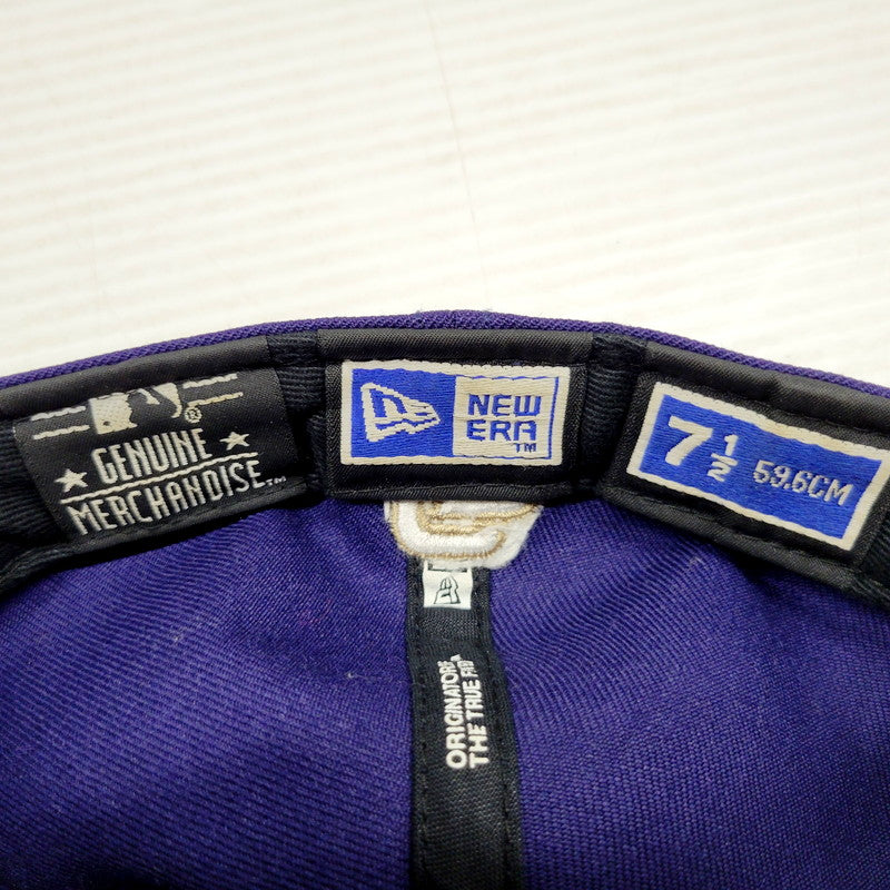 【中古品】【メンズ/レディース】 NEW ERA ニューエラ SAN DIEGO サンディエゴ ロゴ キャップ 刺繍 帽子 服飾雑貨 185-240709-ay-13-izu サイズ：7 1/2(59.6cm) カラー：ネイビー 万代Net店