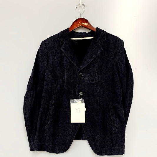 【中古美品】【レディース】 Y's ワイズ TAILORED JACKET YZ-J35-317 ライナー付き テーラードジャケット ライトアウター 168-240612-hi-08-izu サイズ：2 カラー：ネイビー 万代Net店