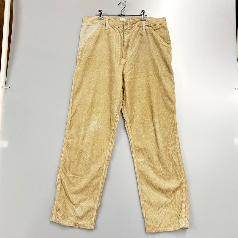 【中古品】【メンズ】  CARHARTT WIP SINGLE KNEE PANT カーハート ダブリューアイピー シングルニーパンツ コーデュロイ ズボン ボトムス 153-240611-ay-04-izu サイズ：34×32 カラー：ベージュ 万代Net店